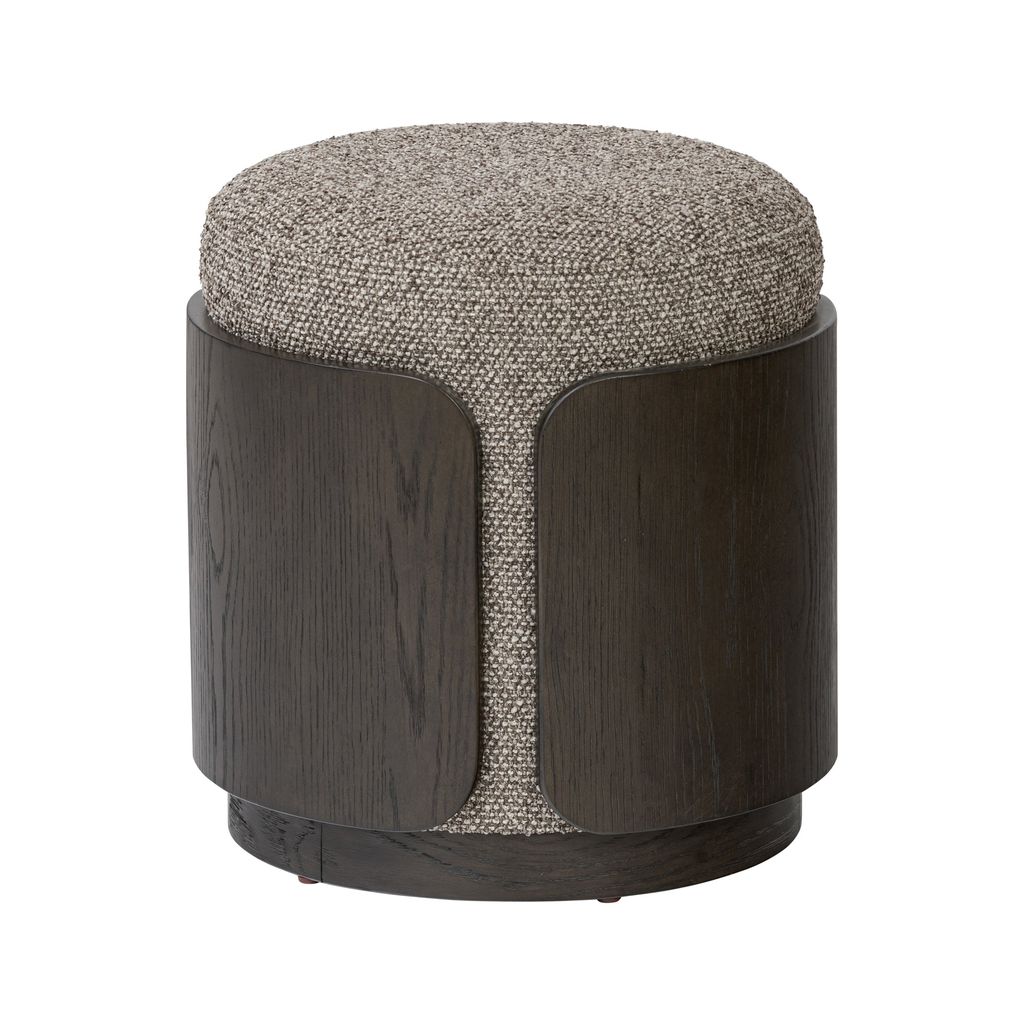 Preview image for Hutton Ottoman - Dark Brown Oak/Earth
