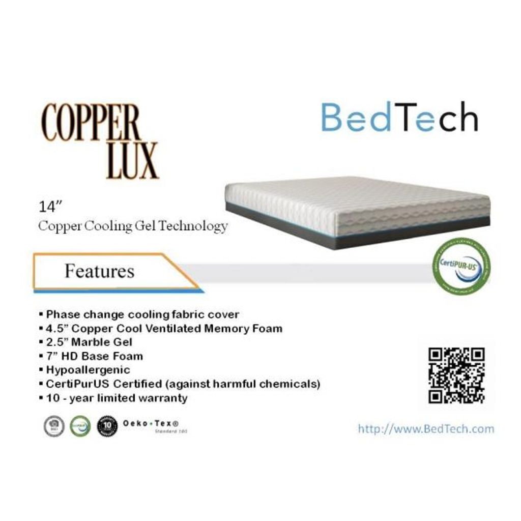 Preview image for Copperlux 14" Queen Mattress