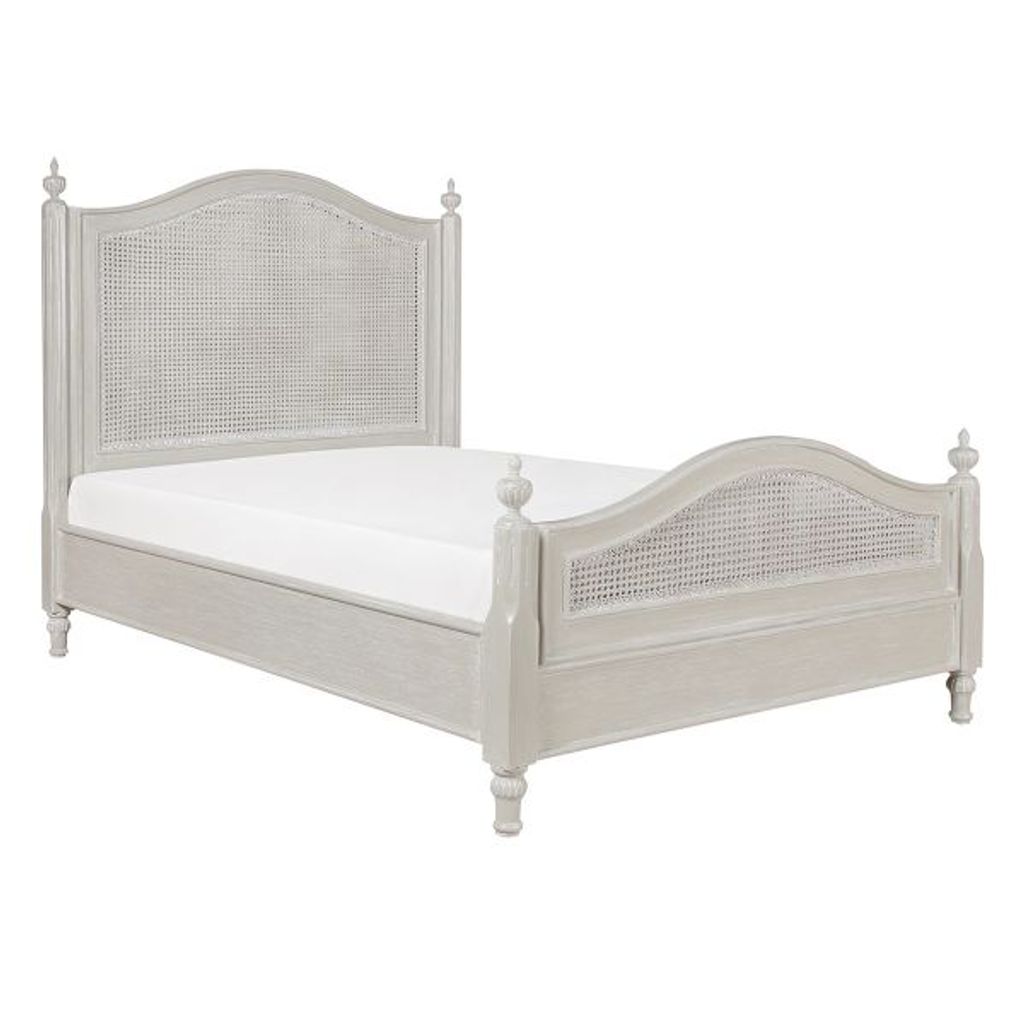 Preview image for Beyond Borders Britta Bed Queen Bed Gray White Wash