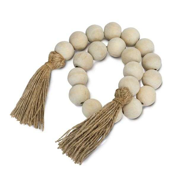 Jute Tassel Beaded Decor