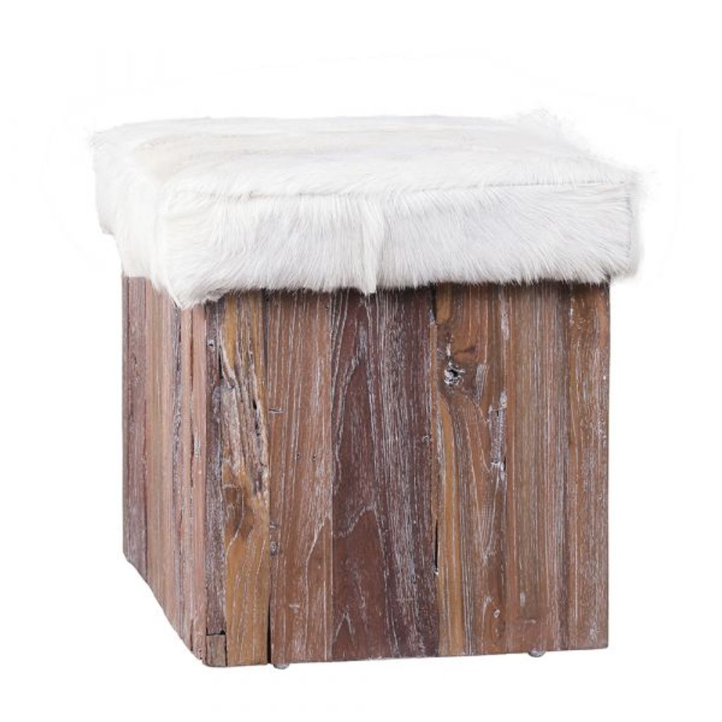 Preview image for Beyond Borders Goat Hide Ottoman