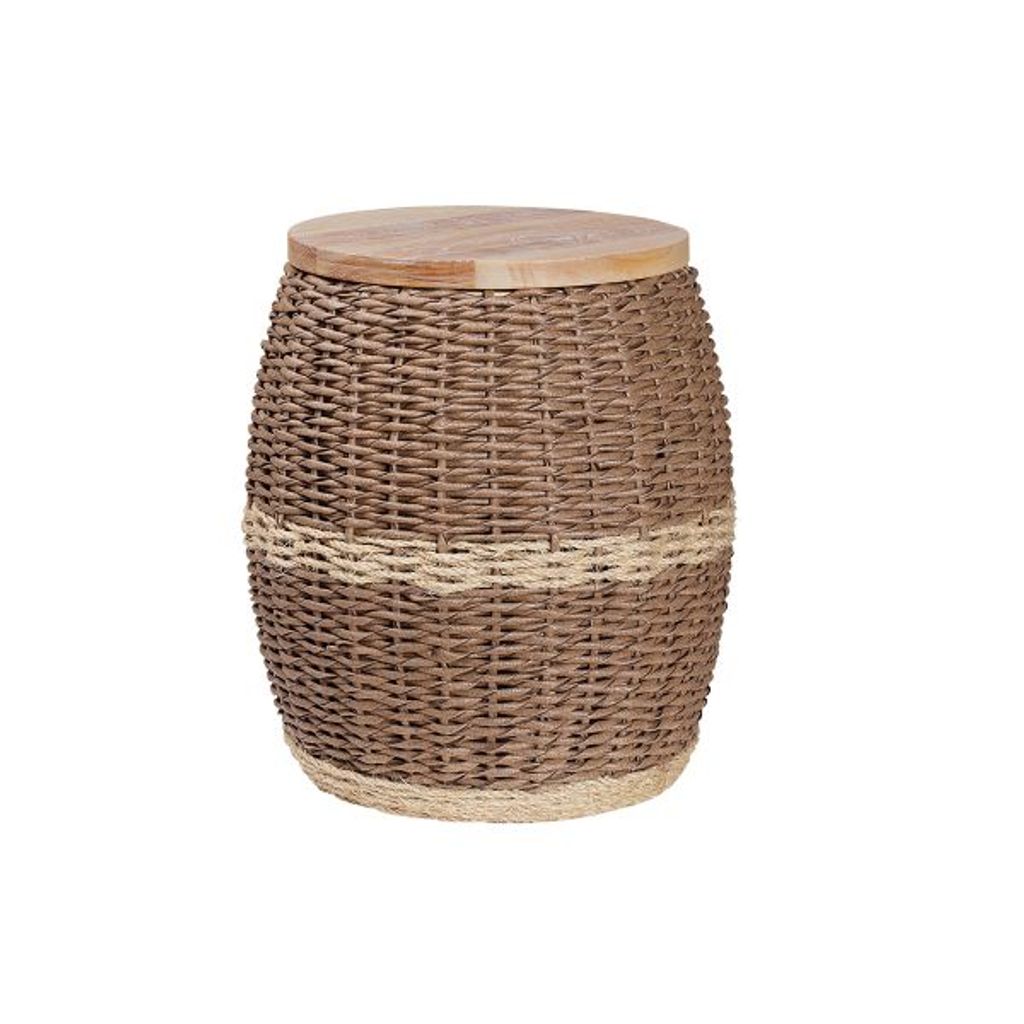 Preview image for Brady Outdoor Side Table, Weathered Gray
