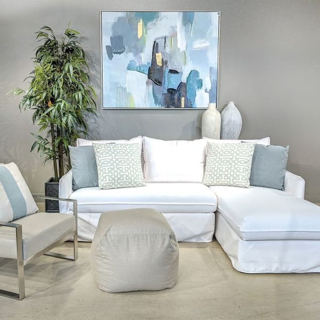 Preview image for Shelby Lsf Loveseat, Canvas Natural, White