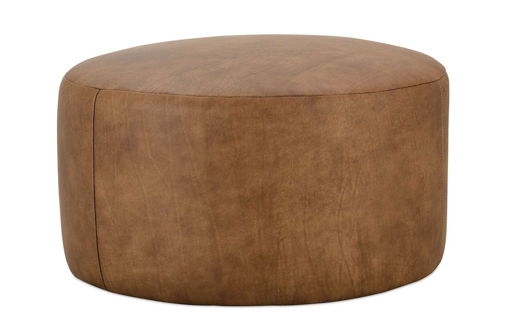 Cleo Leather Ottoman