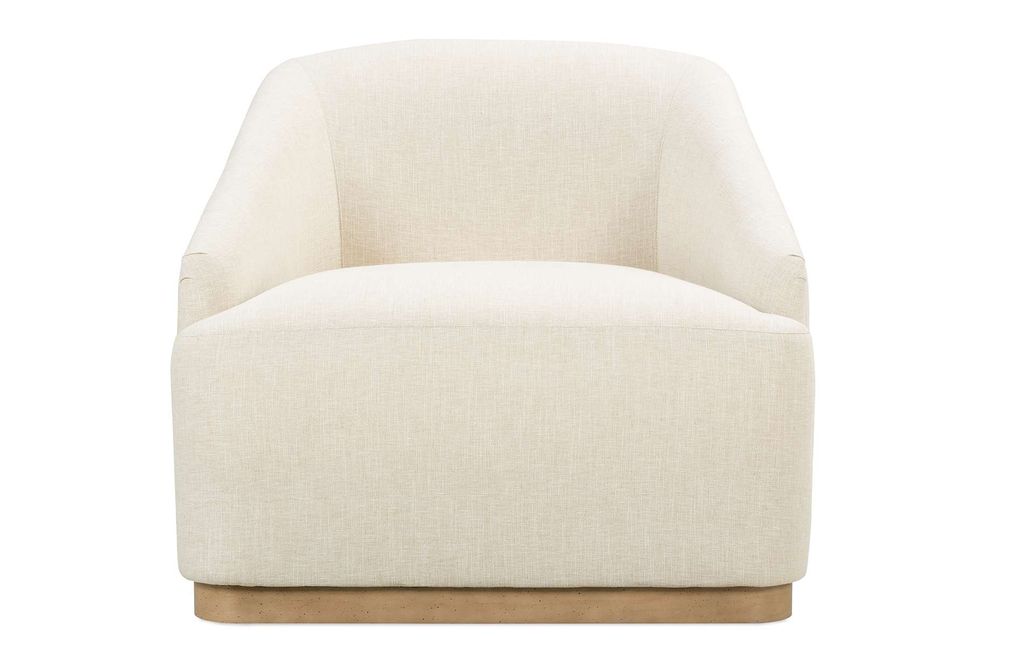 Bernie Swivel Chair (Grade Aa), Taupe
