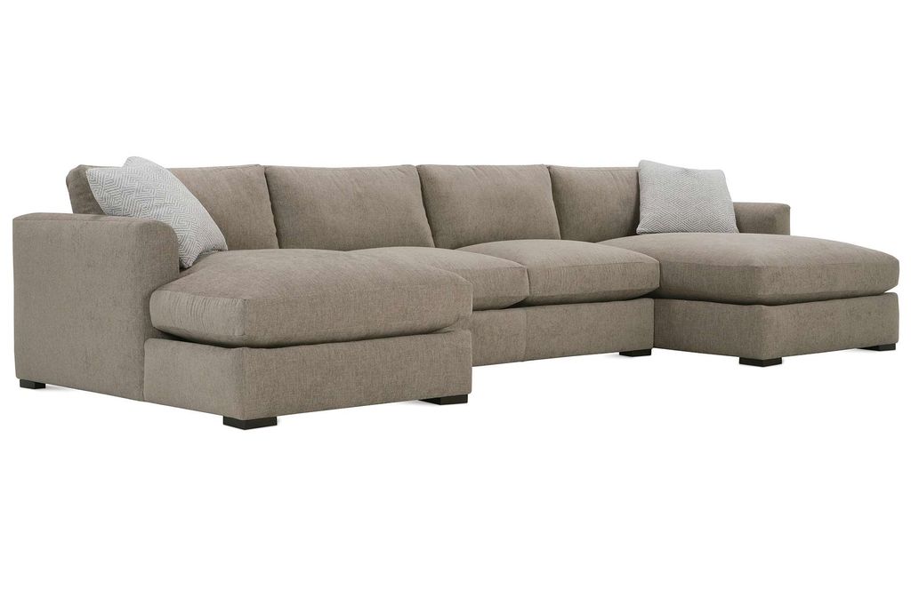 Derby Sectional, Right Two Seated End (Grade Cc), Ice Blue