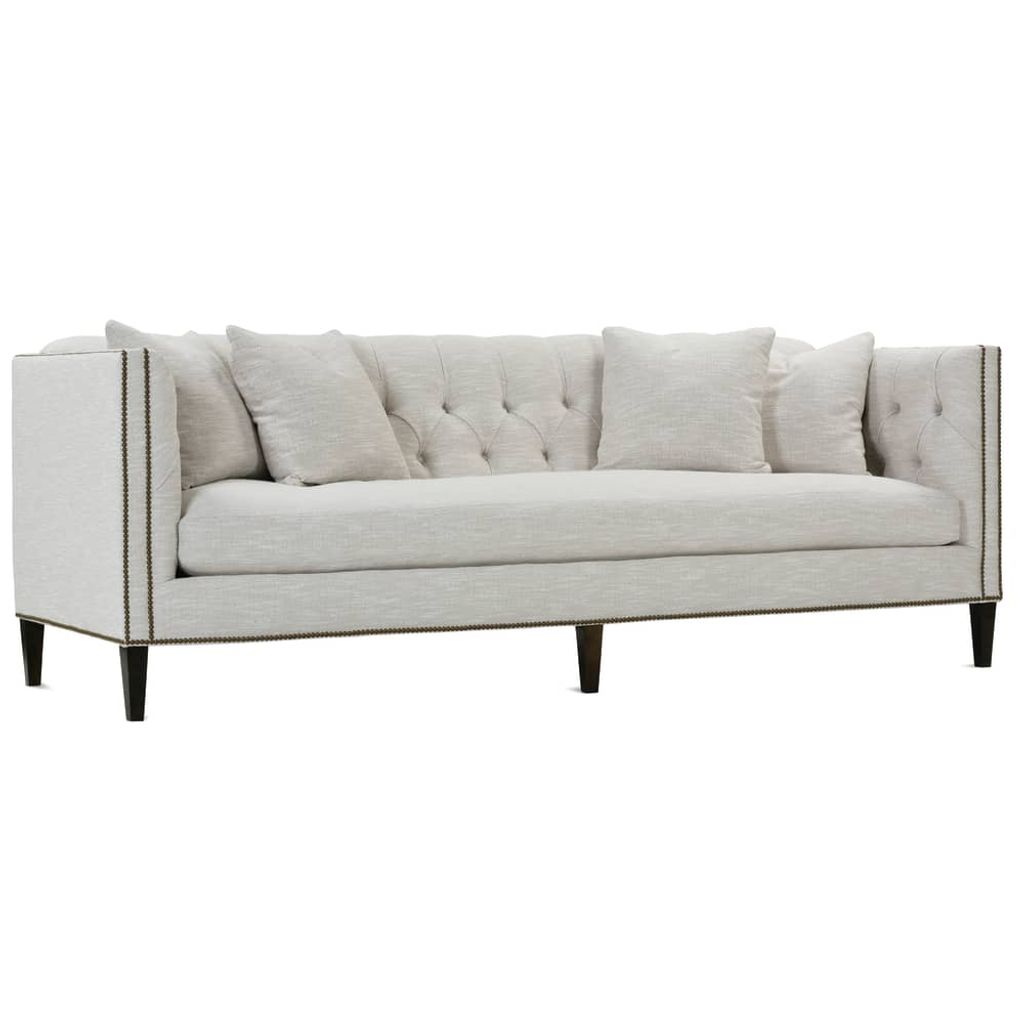 Brette Bench Cushion Sofa, Natural