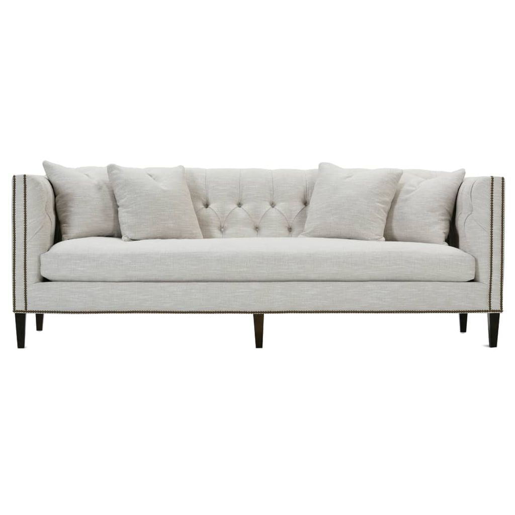 Brette Bench Cushion Sofa, Natural