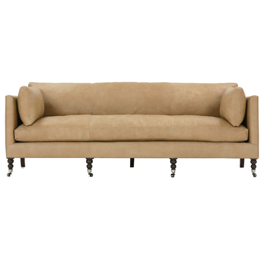 Madeline Leather Sofa Butterscotch