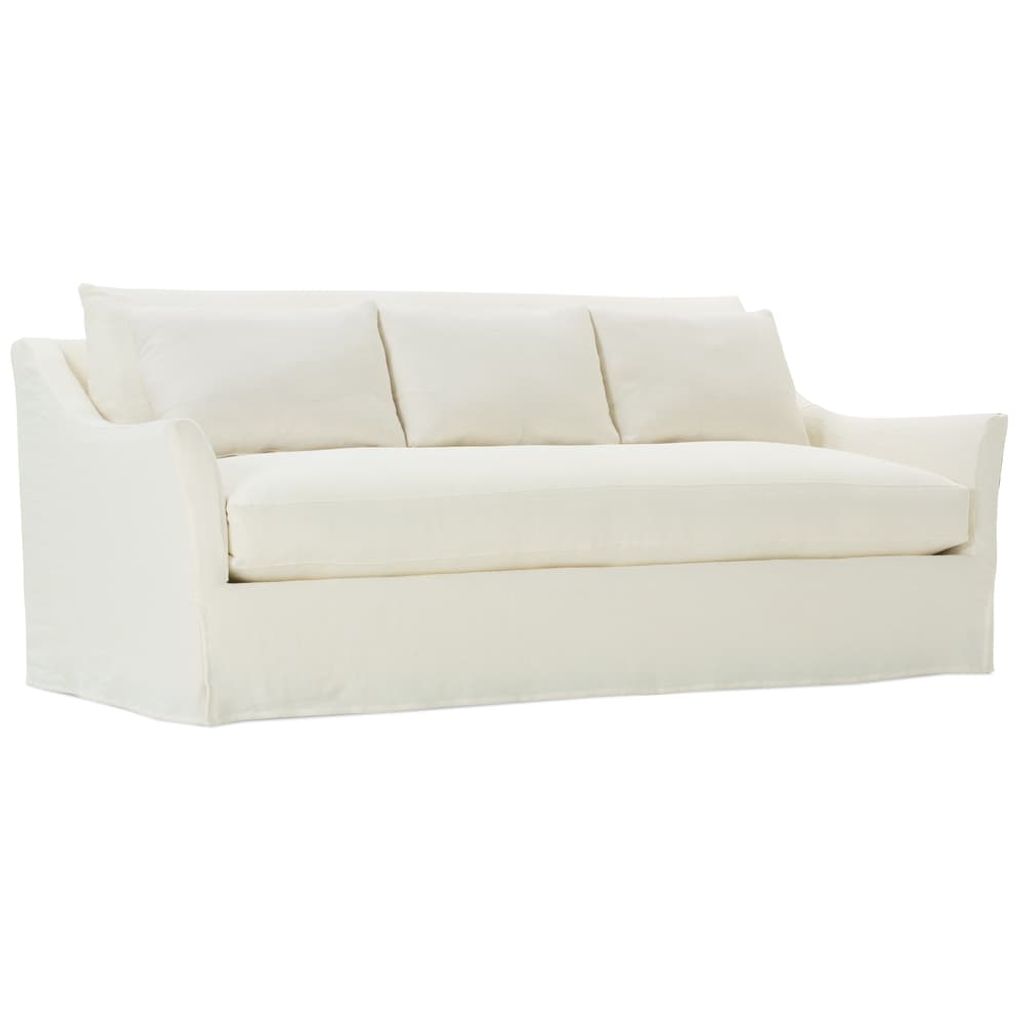 White 85" Moreau Slipcovered Sofa