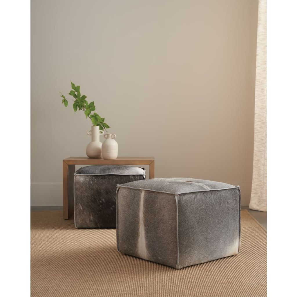 Hair On Hide Zuri Ottoman