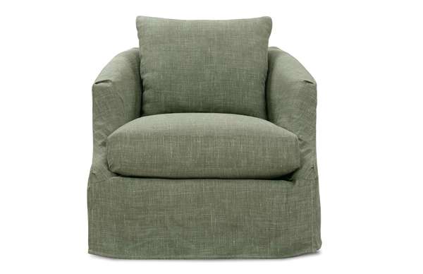 Emmerson Slipcover Swivel Chair (Grade Mm), Sage