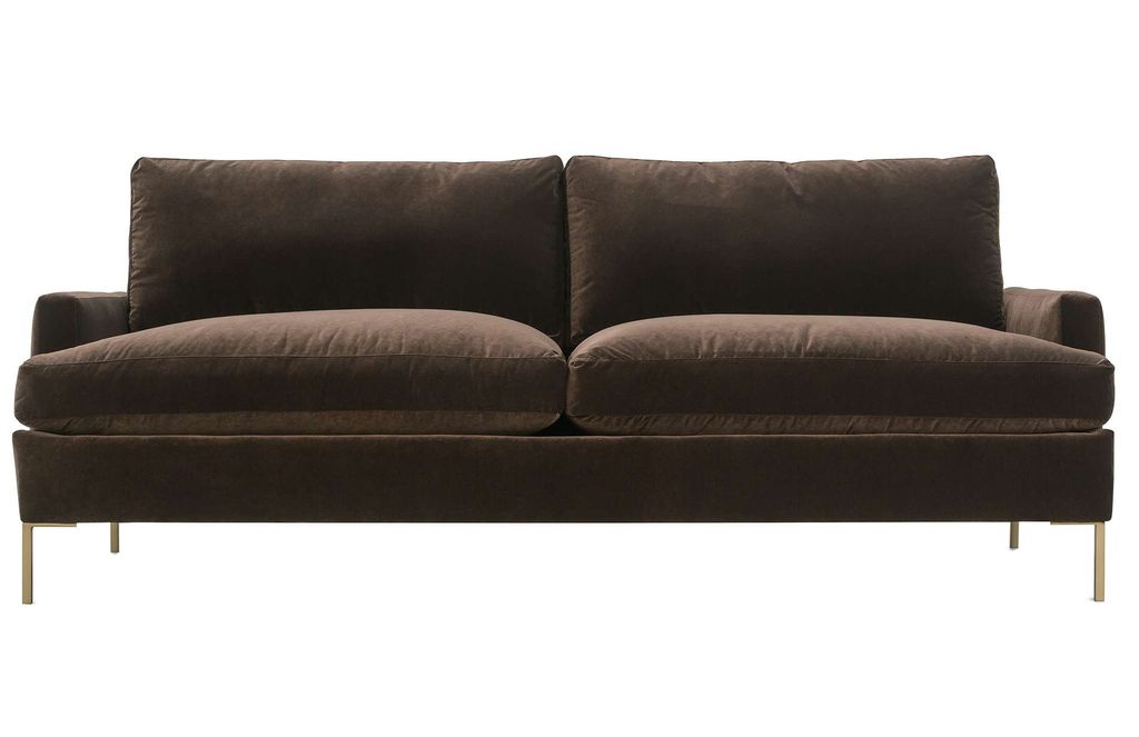 Grady Sofa With Carbon Legs, Olive
