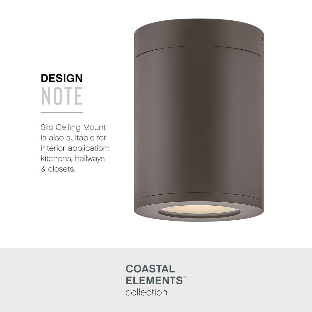 Bronze Cylinder Flush Mount