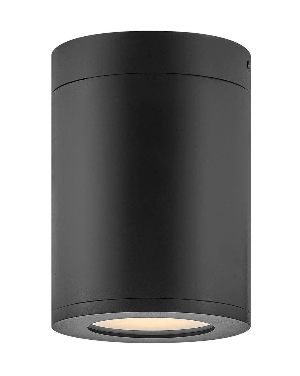 Black Cylinder Flush Mount