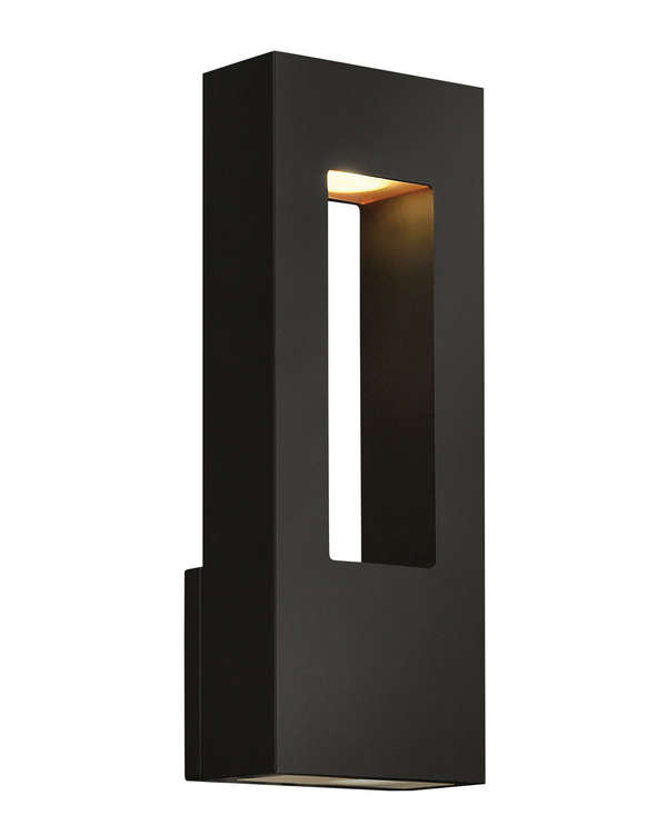 Medium Wall Mount Lantern, Satin Black