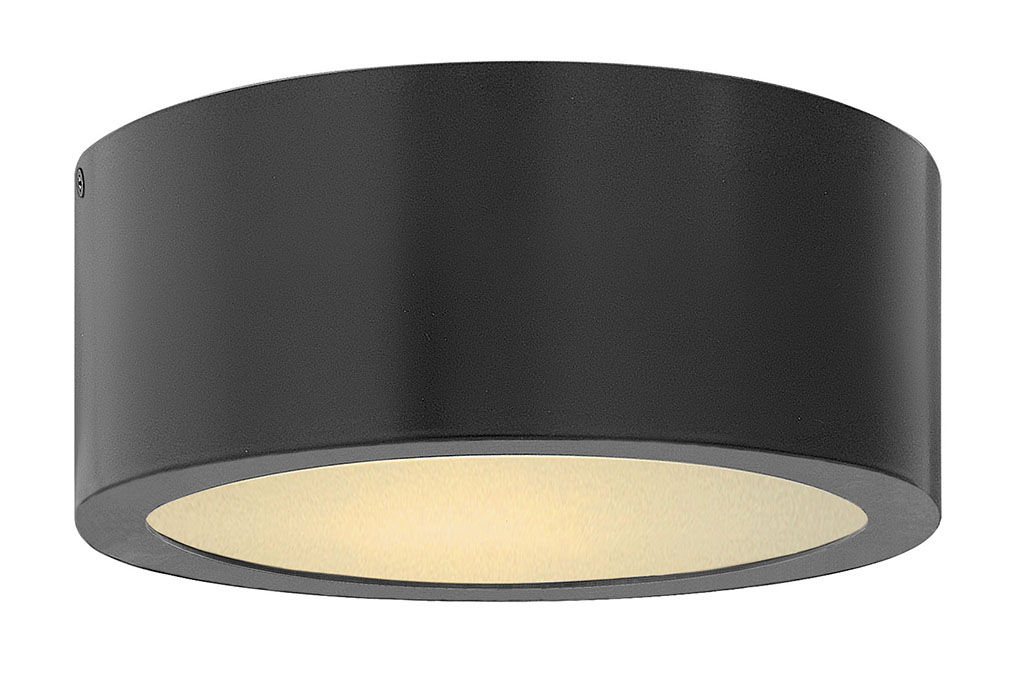 Small Flush Mount, Satin Black
