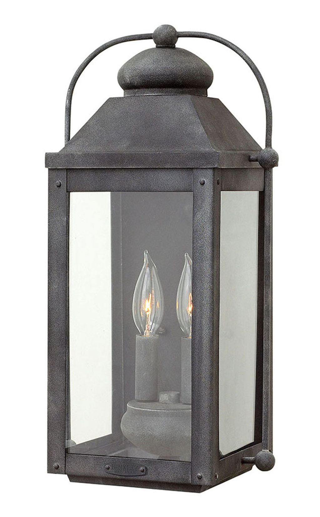 Preview image for Medium Wall Mount Lantern, Aged Zinc