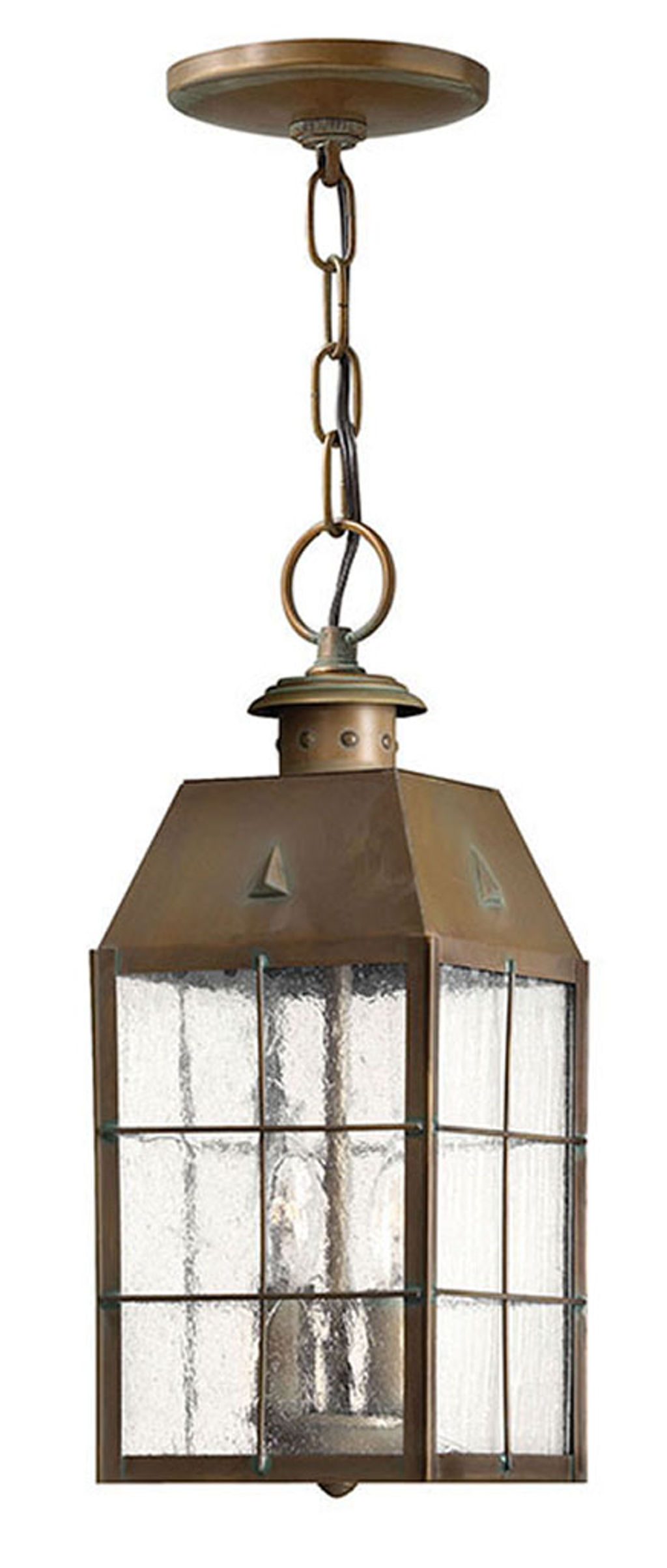 Preview image for Medium Hanging Lantern, Aged Brass