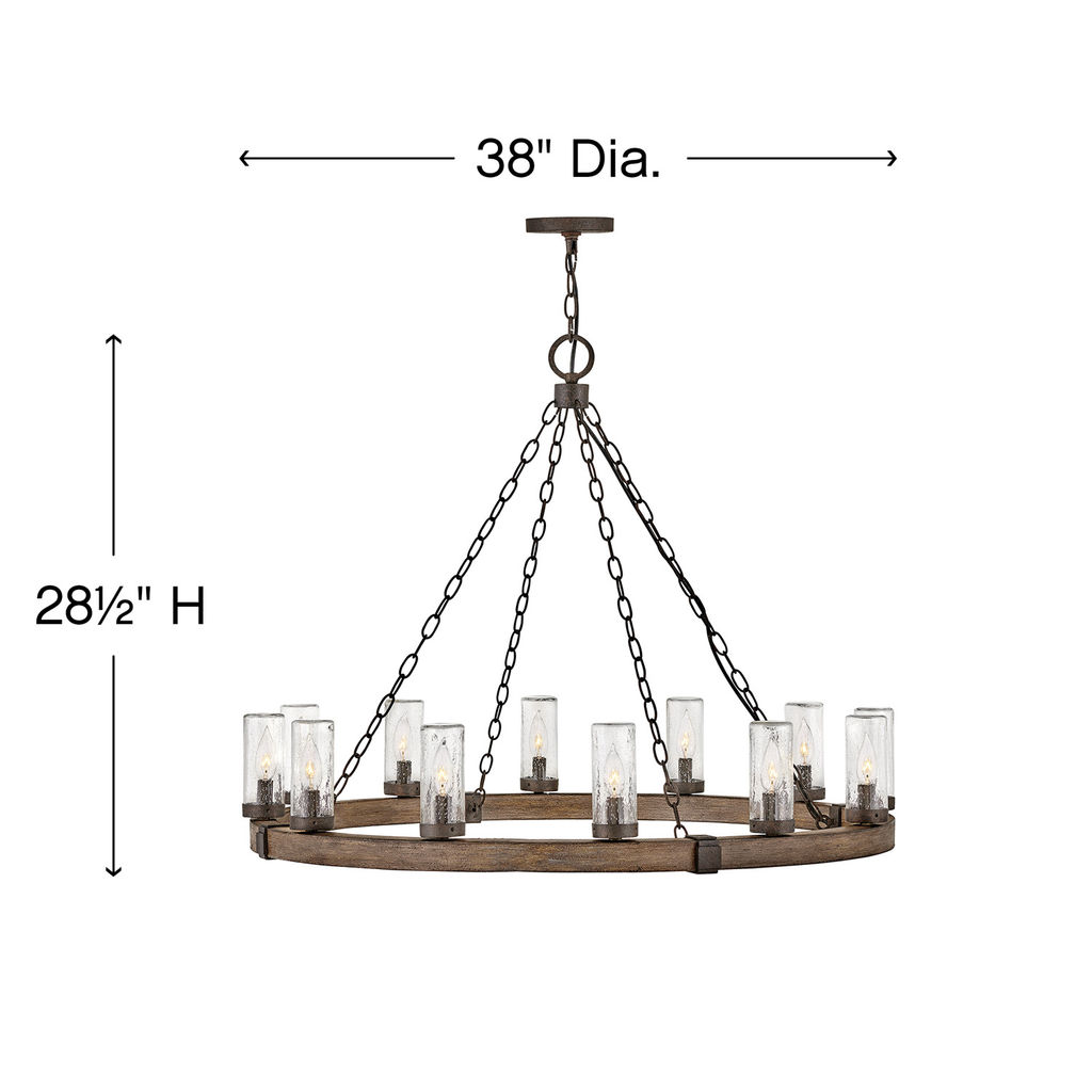 Large Single Tier, 38" X 28.5", Sequoia, Metal
