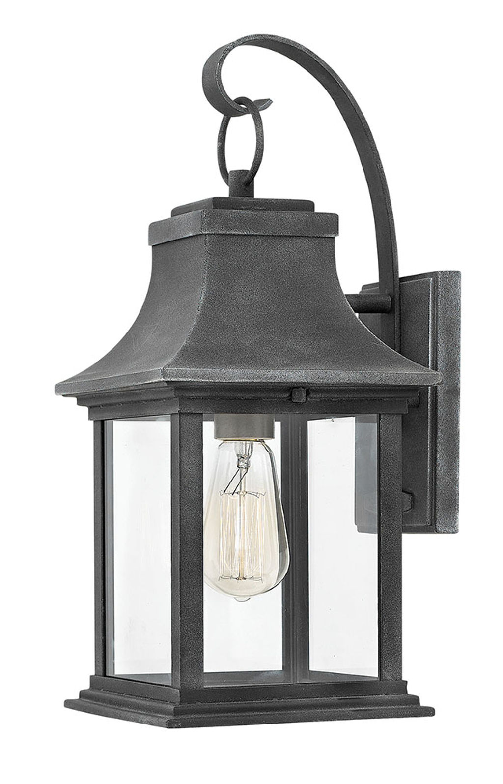 Preview image for Small Wall Mount Lantern, Aged Zinc