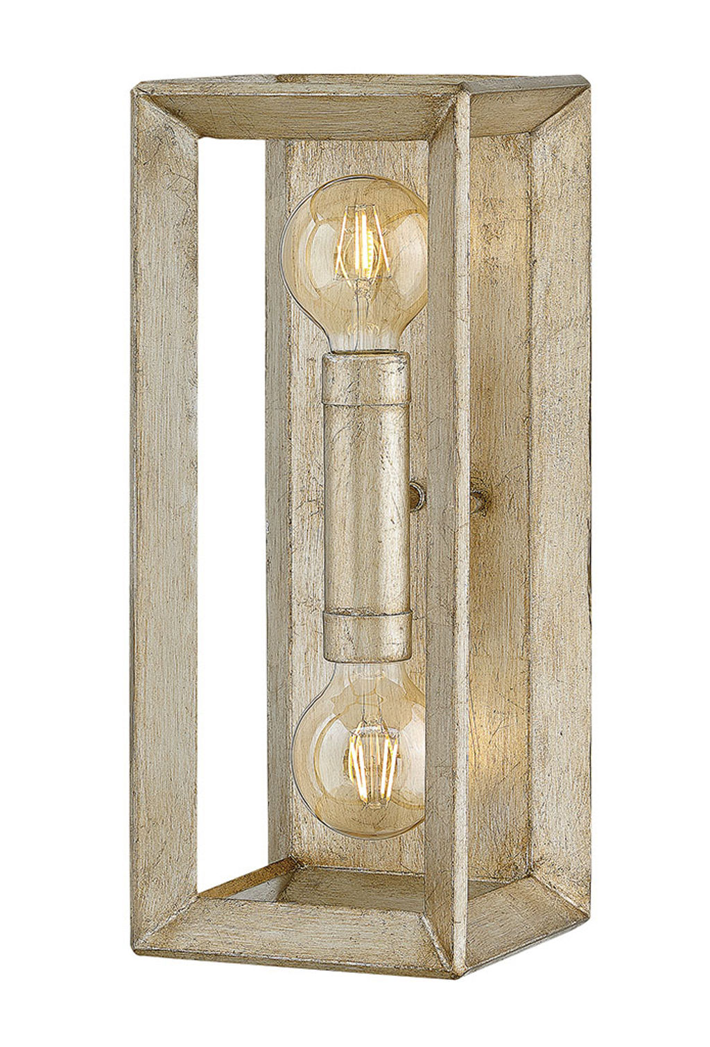 Preview image for Two Light Sconce, Silver Leaf