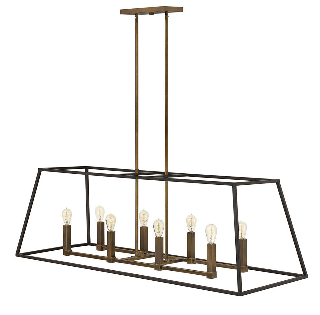 Preview image for Eight Light Open Frame Linear, Bronze