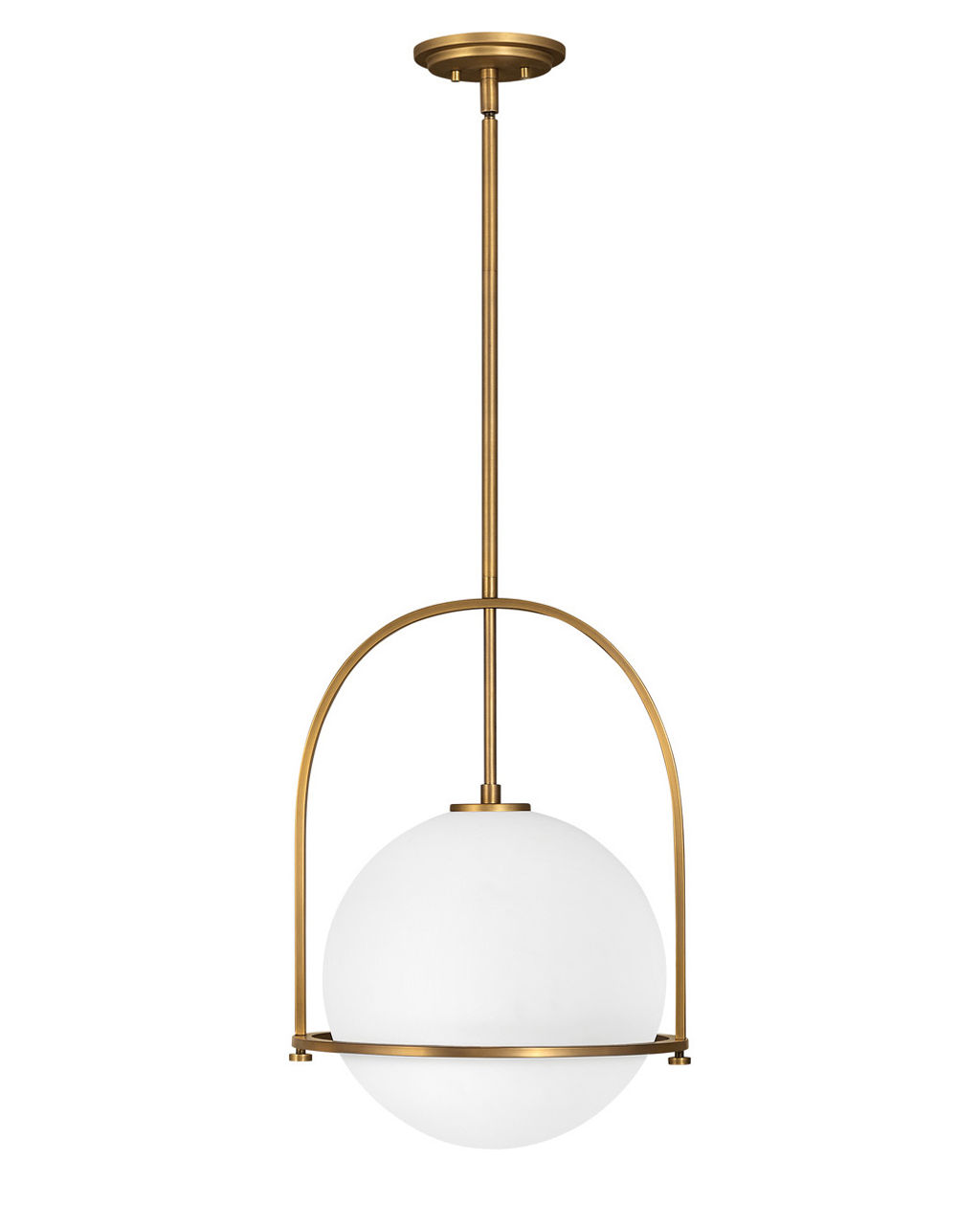 Large Pendant, 15.5" X 23", Heritage Brass