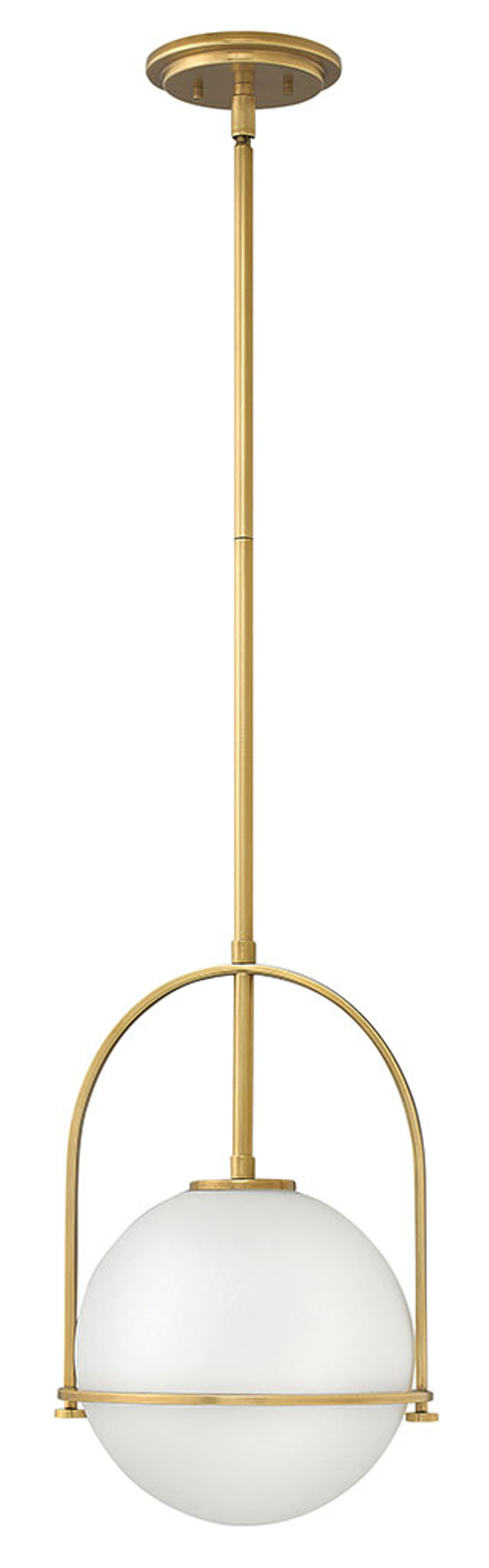 Medium Pendant, 11.5" X 17", Heritage Brass