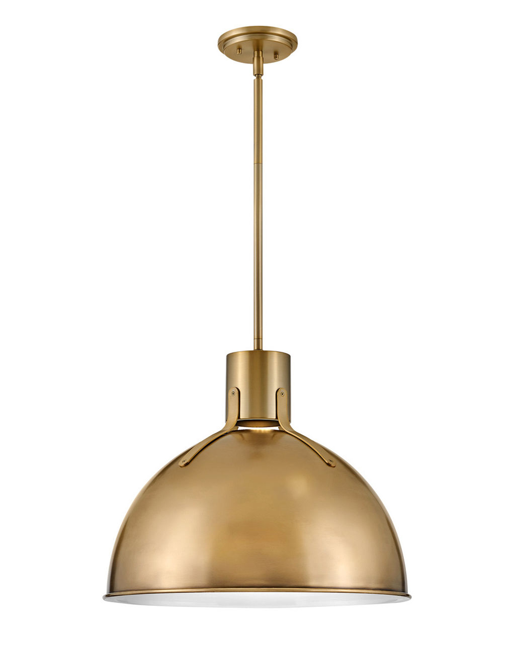 Medium Pendant, 20" X 17", Heritage Brass