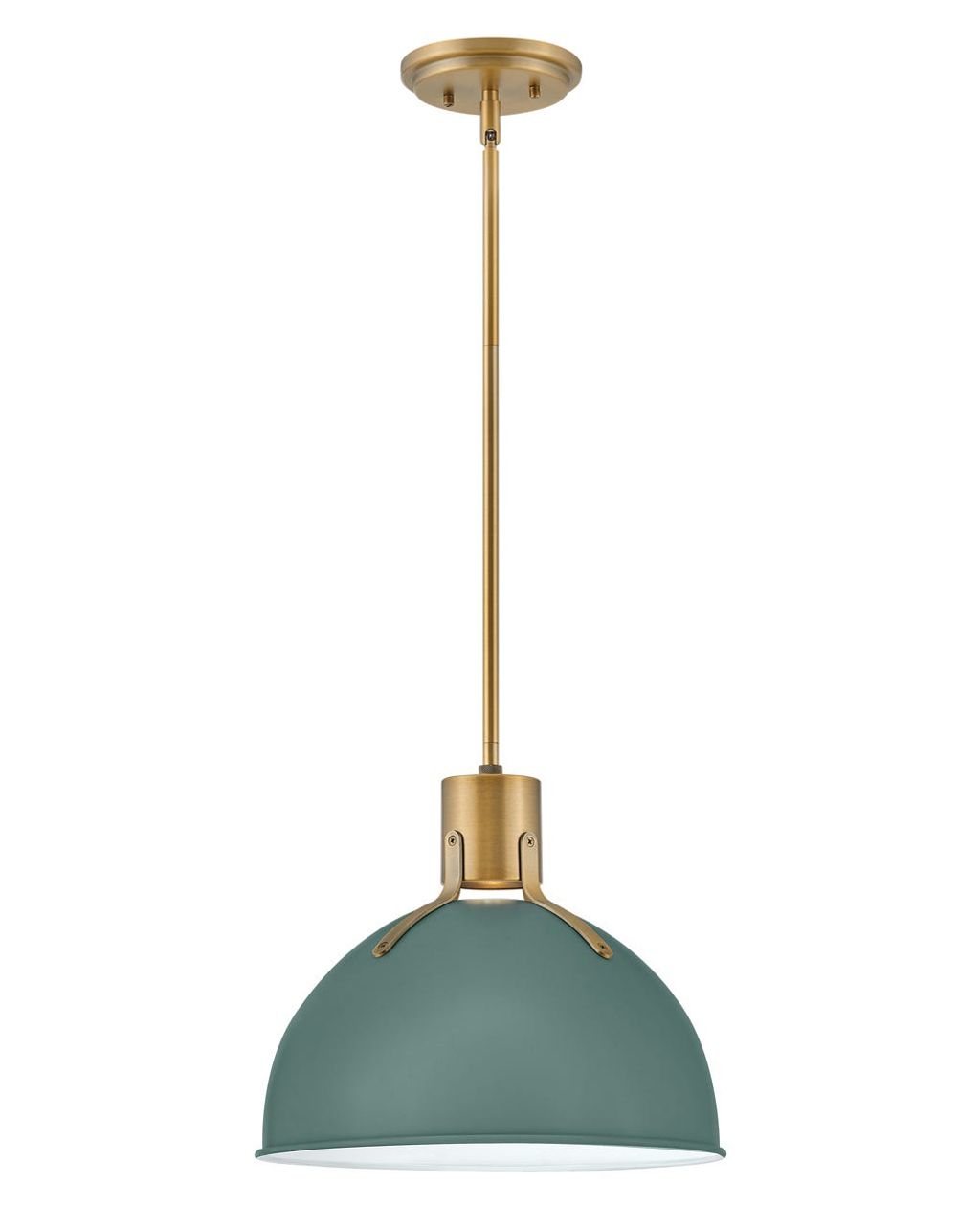 Small Pendant, 14" X 12.25", Sage Green