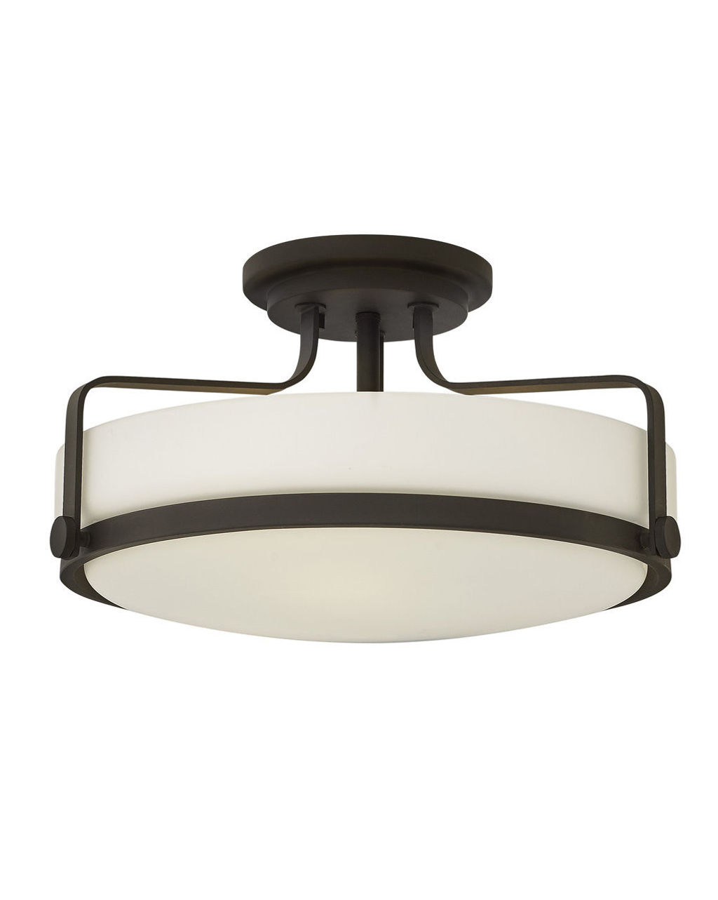 Large Semi-Flush Mount, Oil Rubbed Bronze