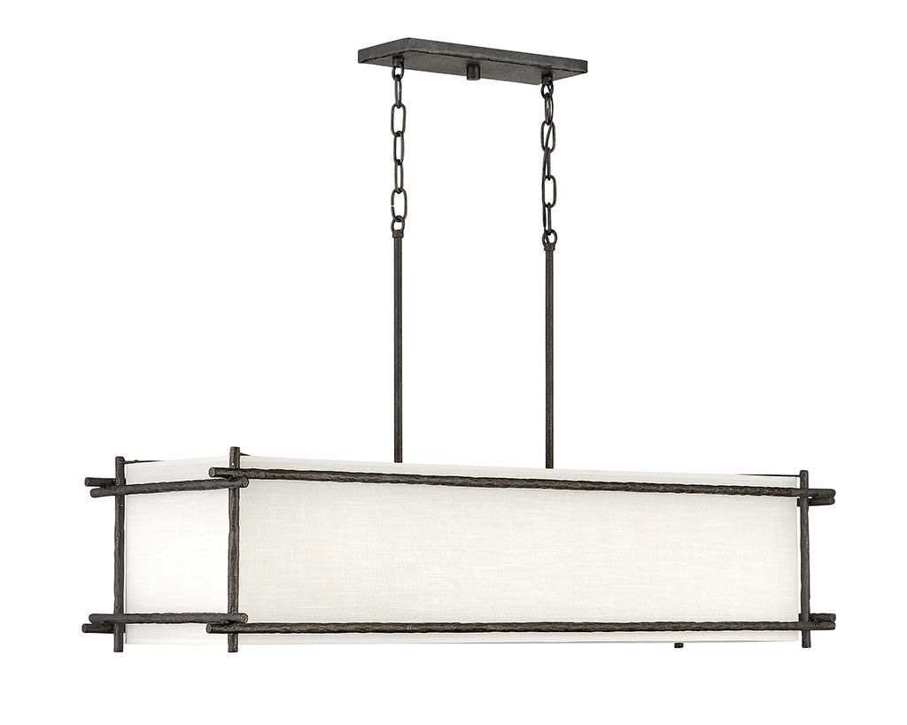 Preview image for Six Light Linear, Forged Iron