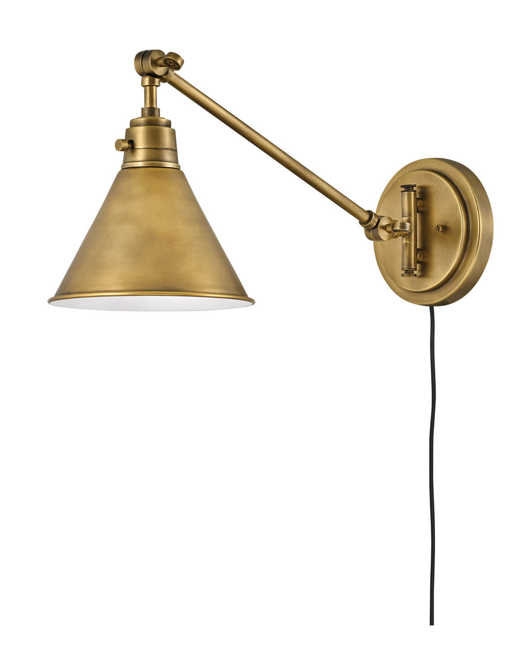 Preview image for Small Single Light Sconce, Heritage Brass