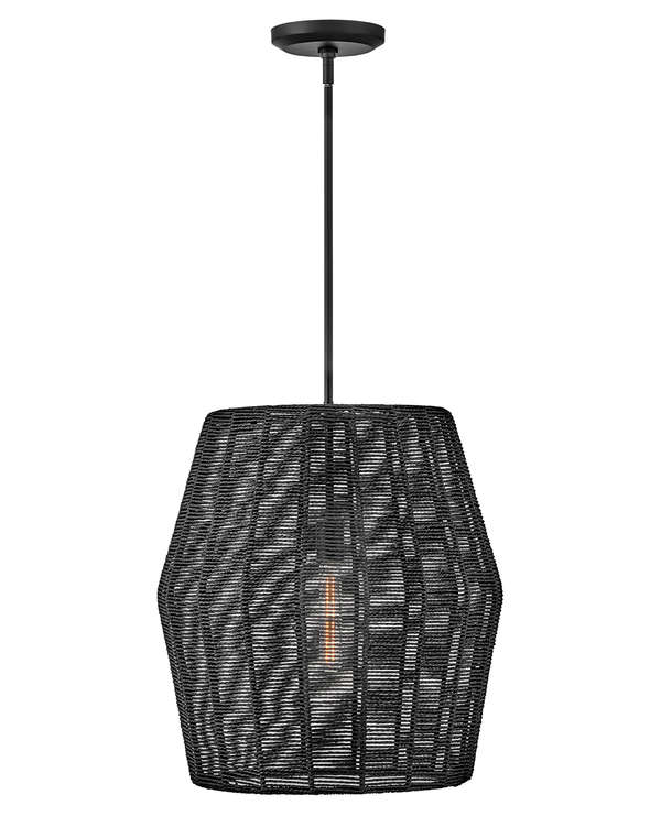 Large Convertible Pendant, Black