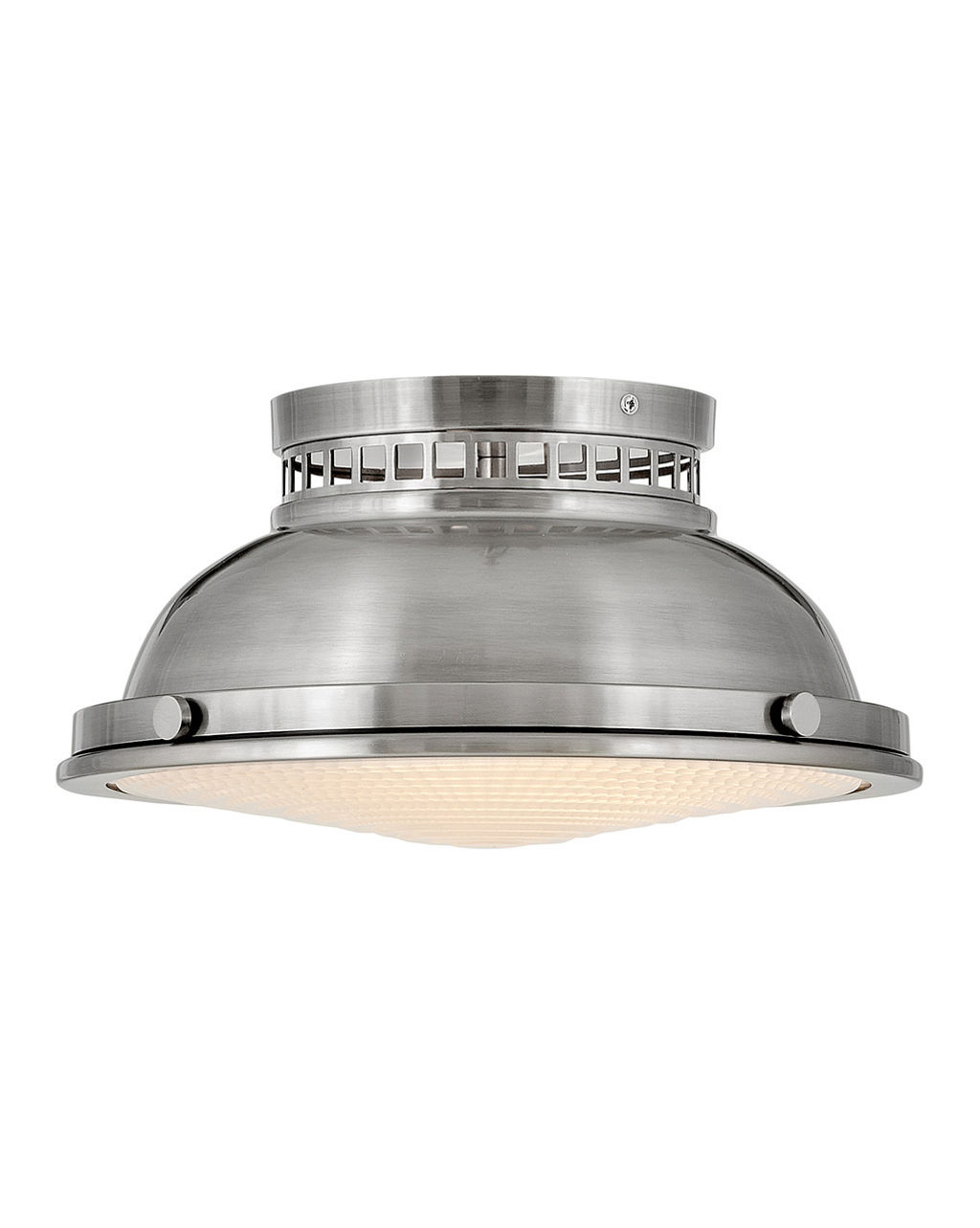 Preview image for Medium Flush Mount, 12.75" X 6.75", Polished Antique Nickel