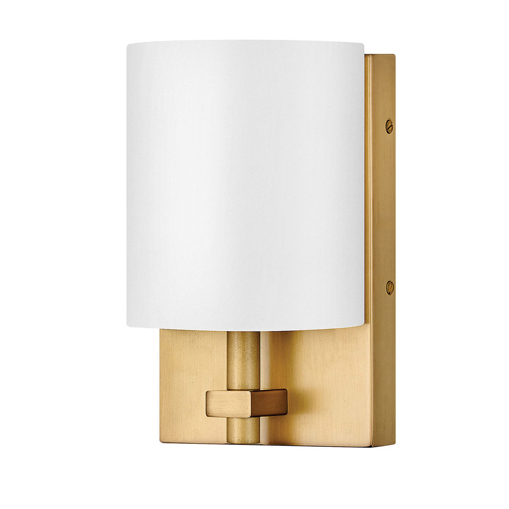 Single Light Sconce, Heritage Brass
