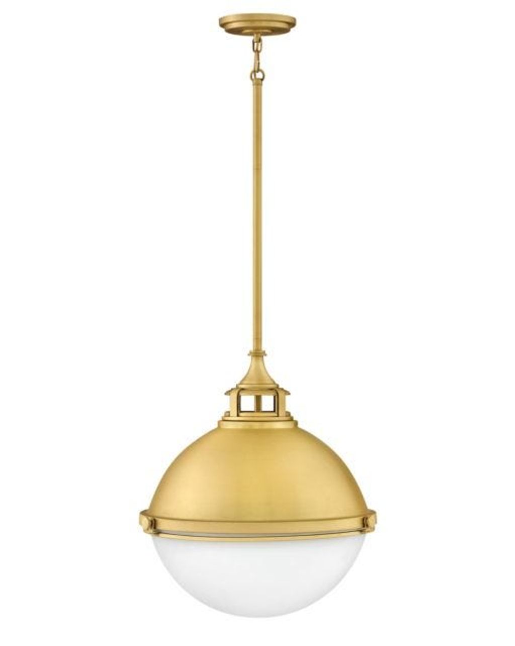 Medium Orb, 18" X 19.75", Satin Brass