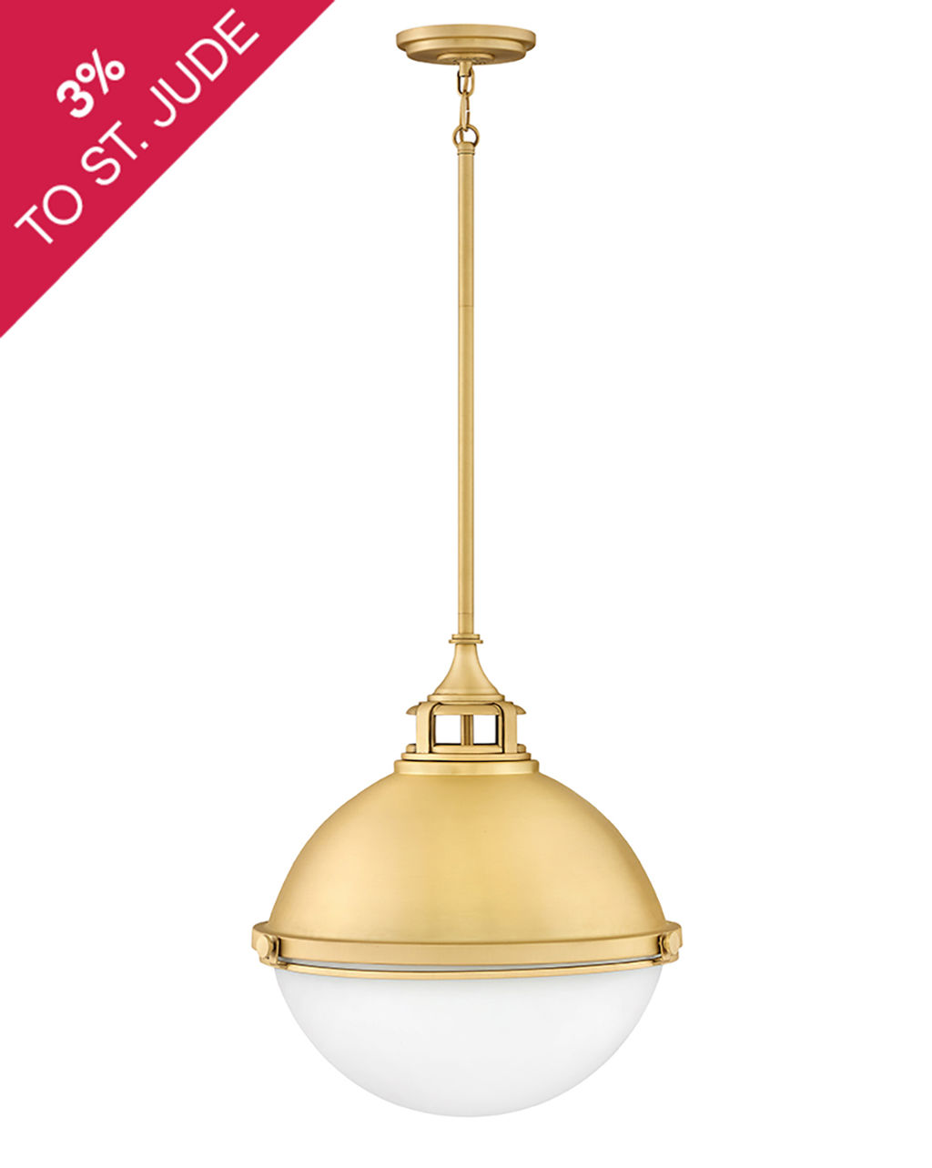 Medium Orb, 18" X 19.75", Satin Brass