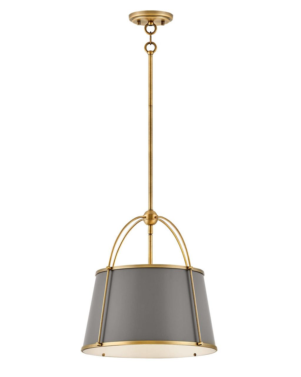 Medium Pendant, Lacquered Dark Brass