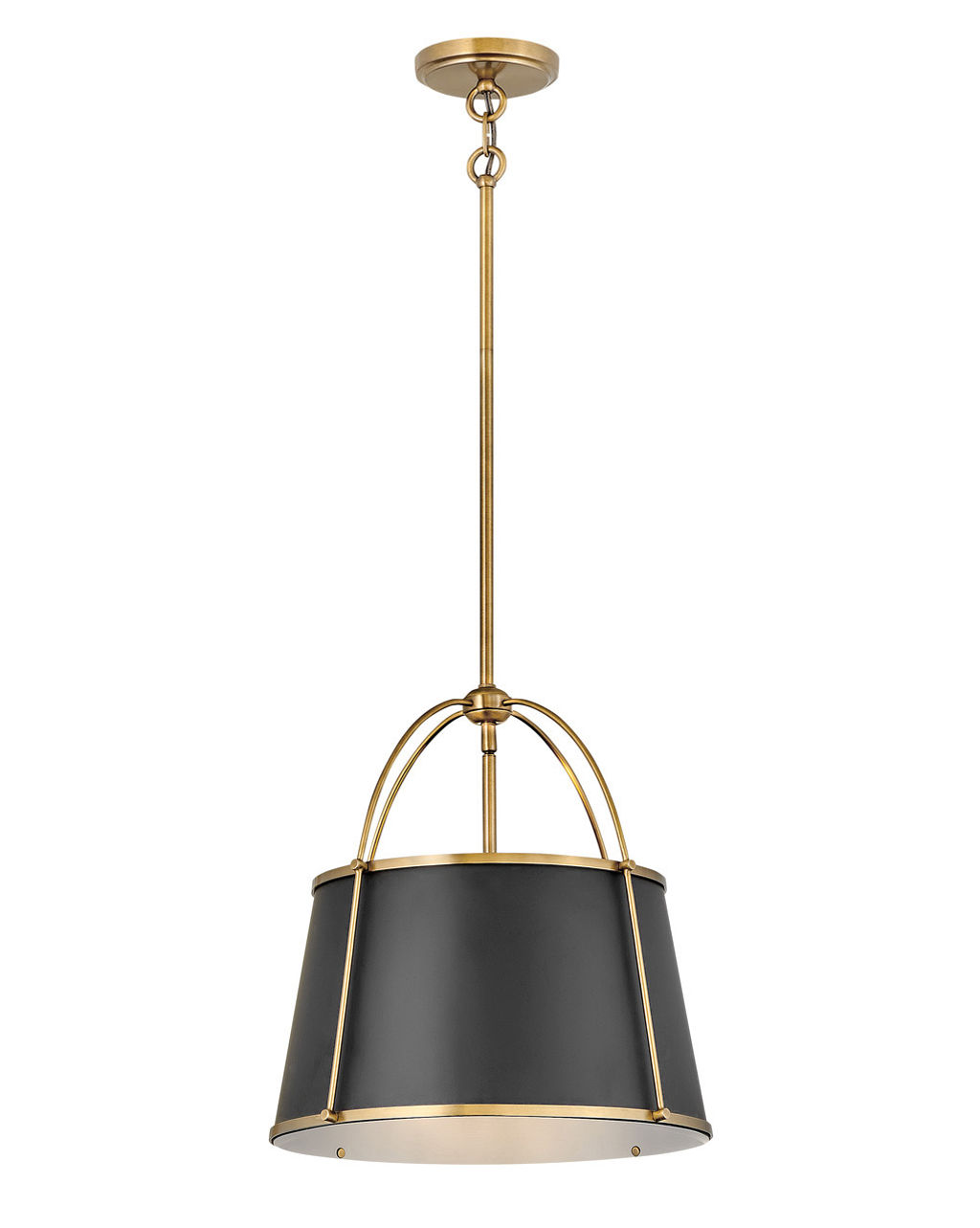 Medium Pendant, 16.25" X 16.25", Warm Brass
