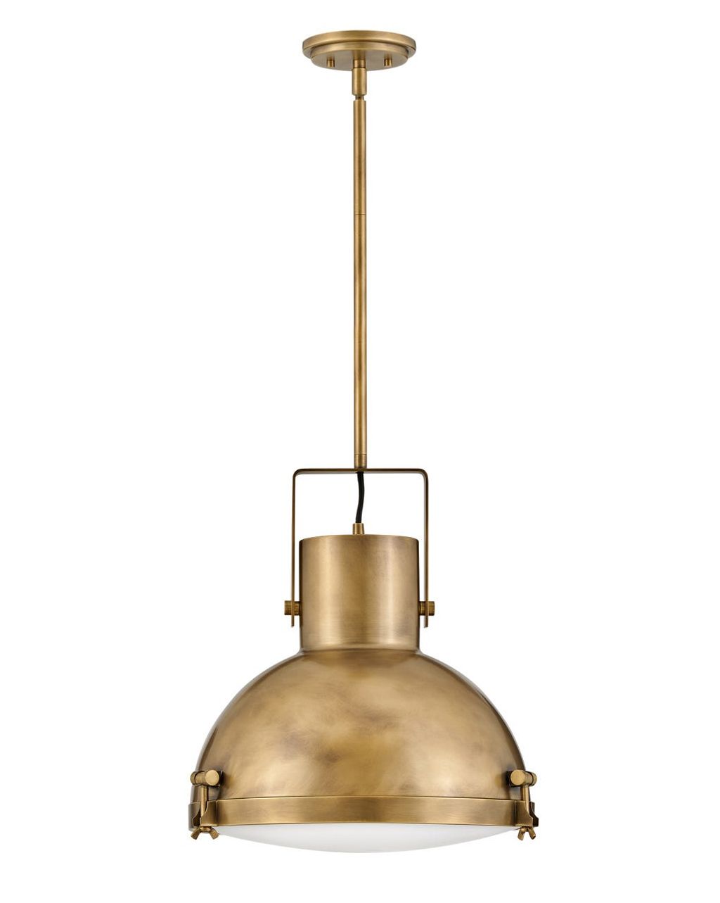 Large Pendant, 18" X 19", Heritage Brass