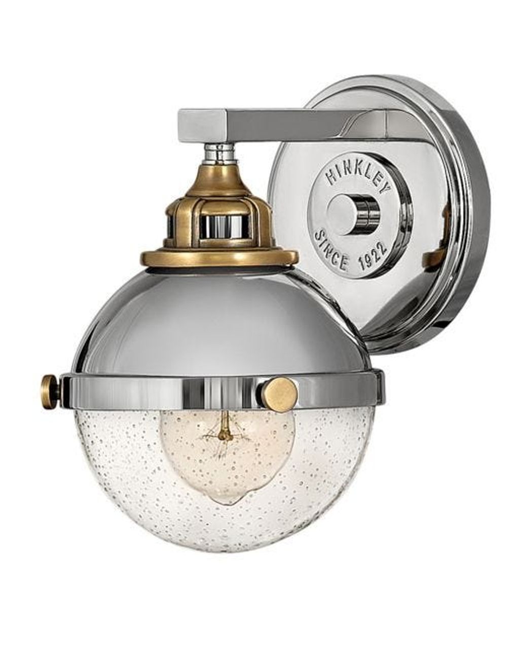 Single Light Vanity, 6.25" X 8.5", Polished Nickel