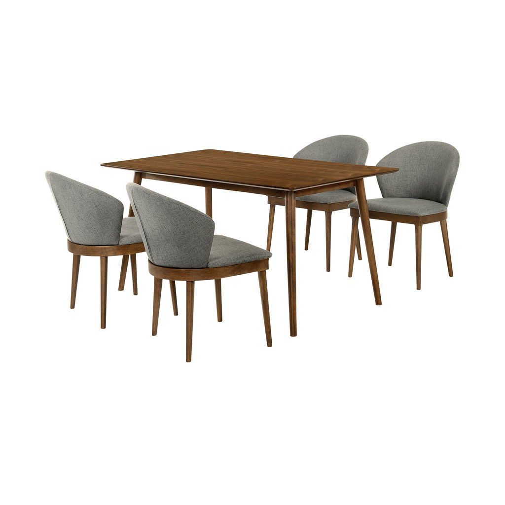 Preview image for Westmont And Juno Charcoal And Walnut 5 Piece Dining Set
