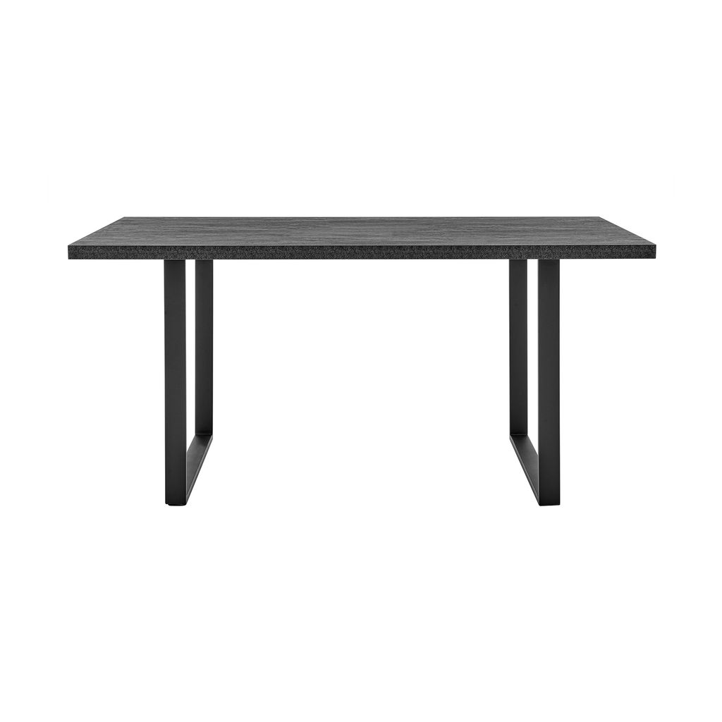 Preview image for Fenton Dining Table With Charcoal Top And Black Base