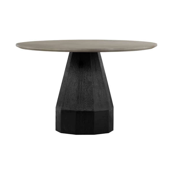 Revival Concrete And Oak Round Dining Table
