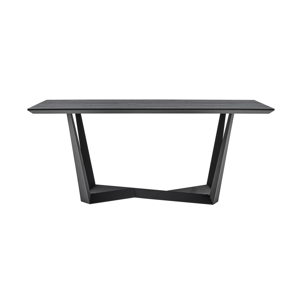 Preview image for Radford Dark Gray Rectangular Dining Table With Black Finish