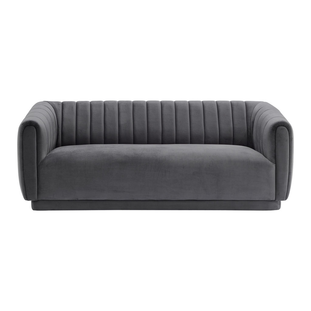 Preview image for Kinsley Dark Gray Modern Velvet Sofa
