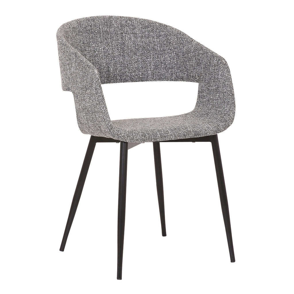 Preview image for Jocelyn Mid-Century Black Dining Accent Chair With Gold Metal Legs