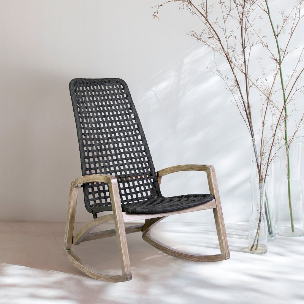 Preview image for Griffin Outdoor Rocking Chair, Light Eucalyptus